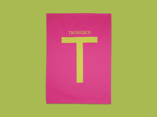 torchon fushia Ich&Kar pour La maison Troisgros