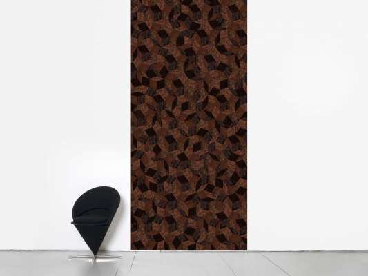 lé de papier peint avec motif géométrique penrose, design IchetKar