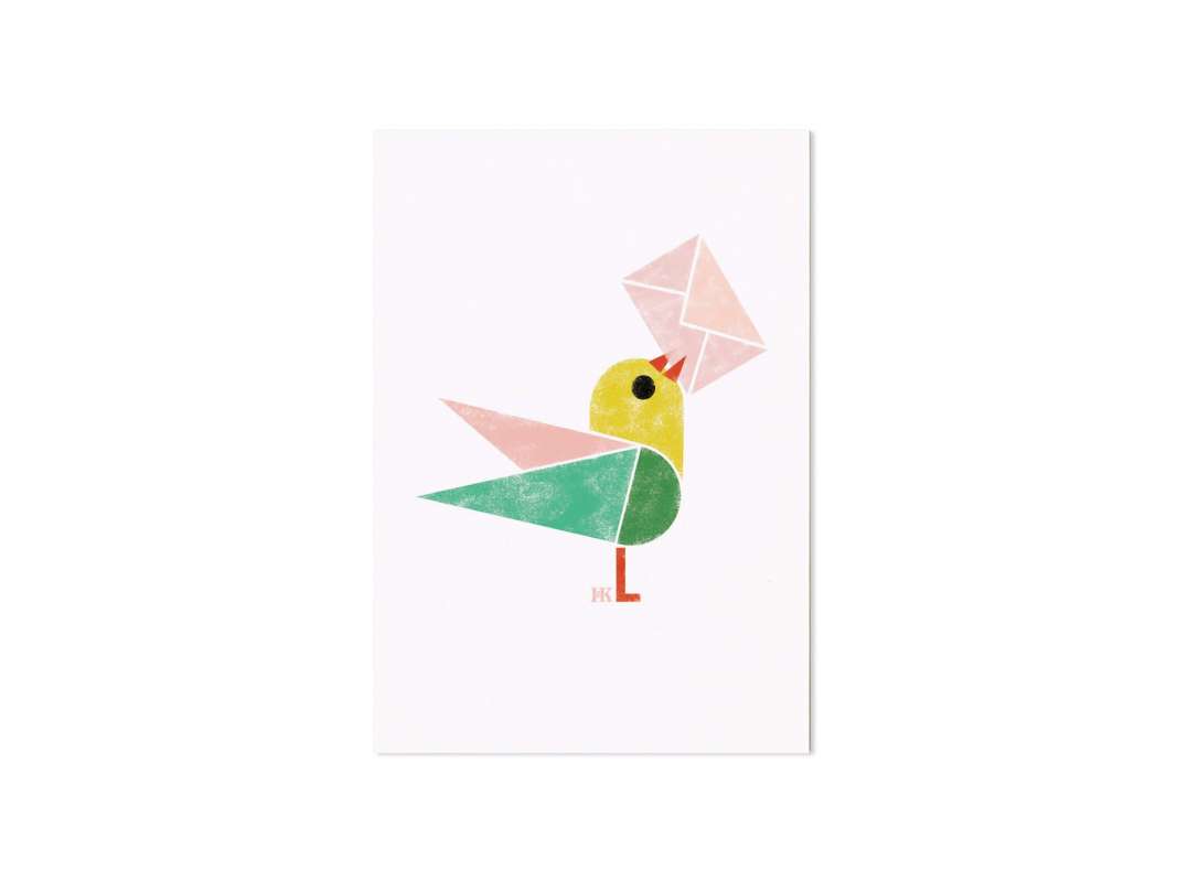 Birdy, Un oiseau vous apporte une lettre d'amour, Ich&Kar dessine une série de cartes illustrées de petits oiseaux.
