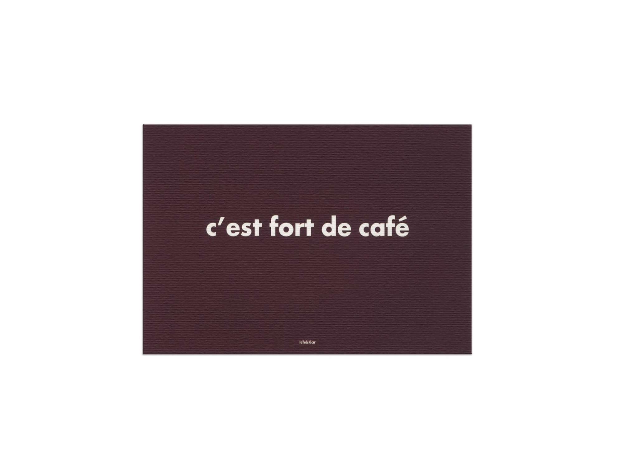 C'est fort de café, carte marron par IchetKar