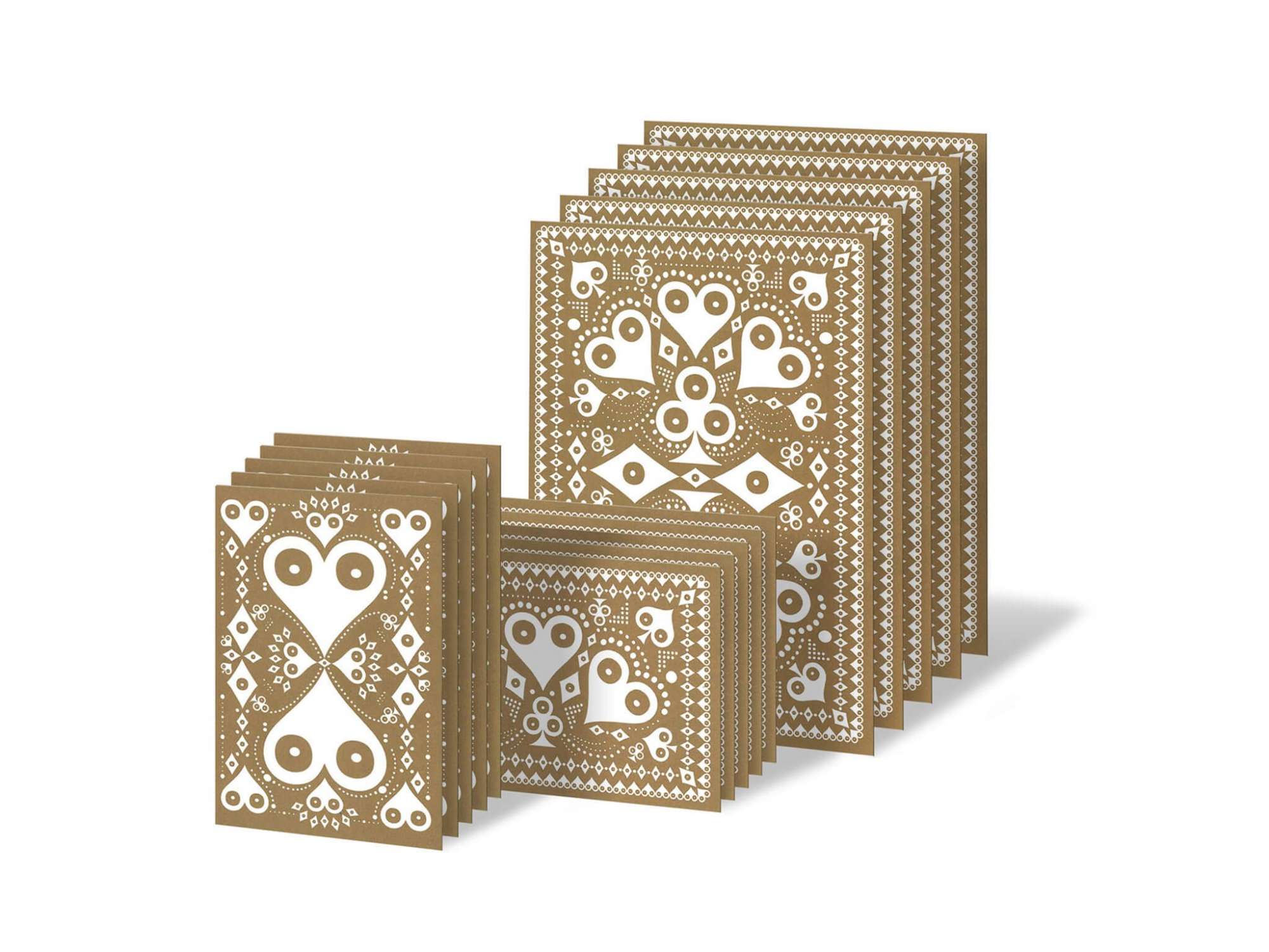 cartes d'anniversaires ou carte de noël, les cartes dorées Ich&Kar sont parfaites pour toutes les occasions !