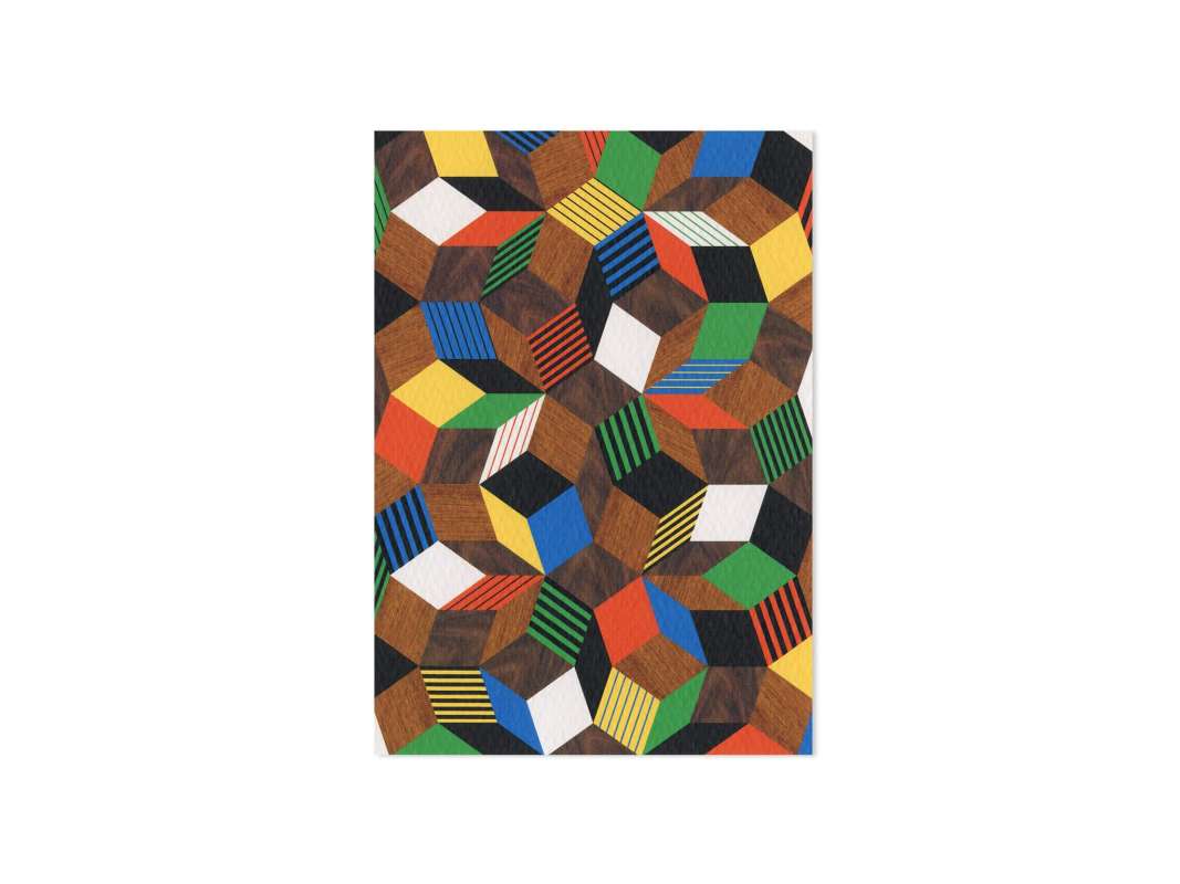 carte Penrose Crazy Wood, Une collection de cartes postales graphiques dessinés par les artistes Ich&Kar.