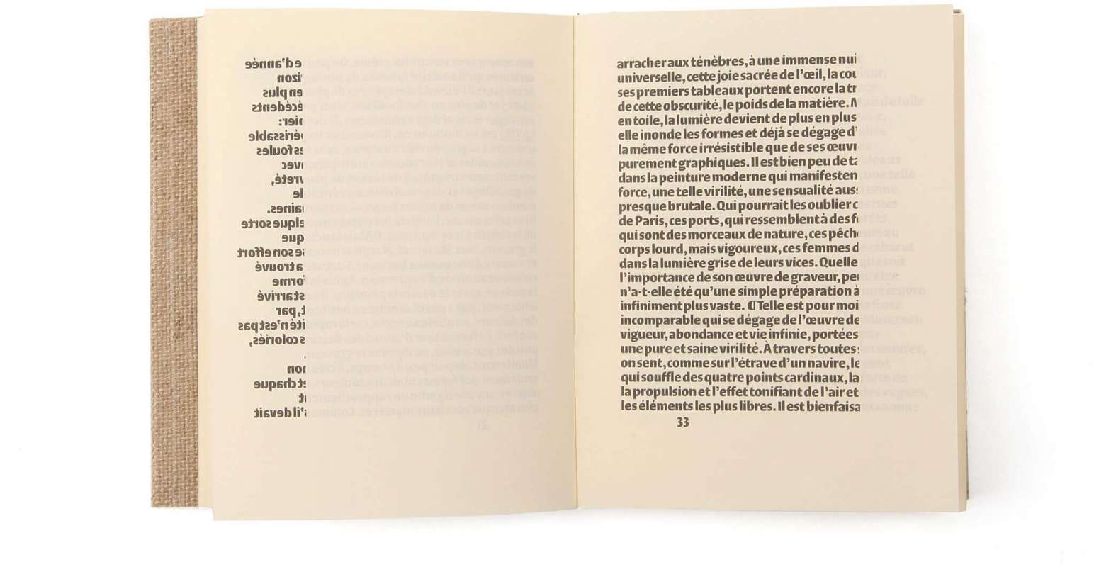 Frans Masereel La Ville Éditions cent pages page intérieure préface Stefan Zweig Composition SP Millot