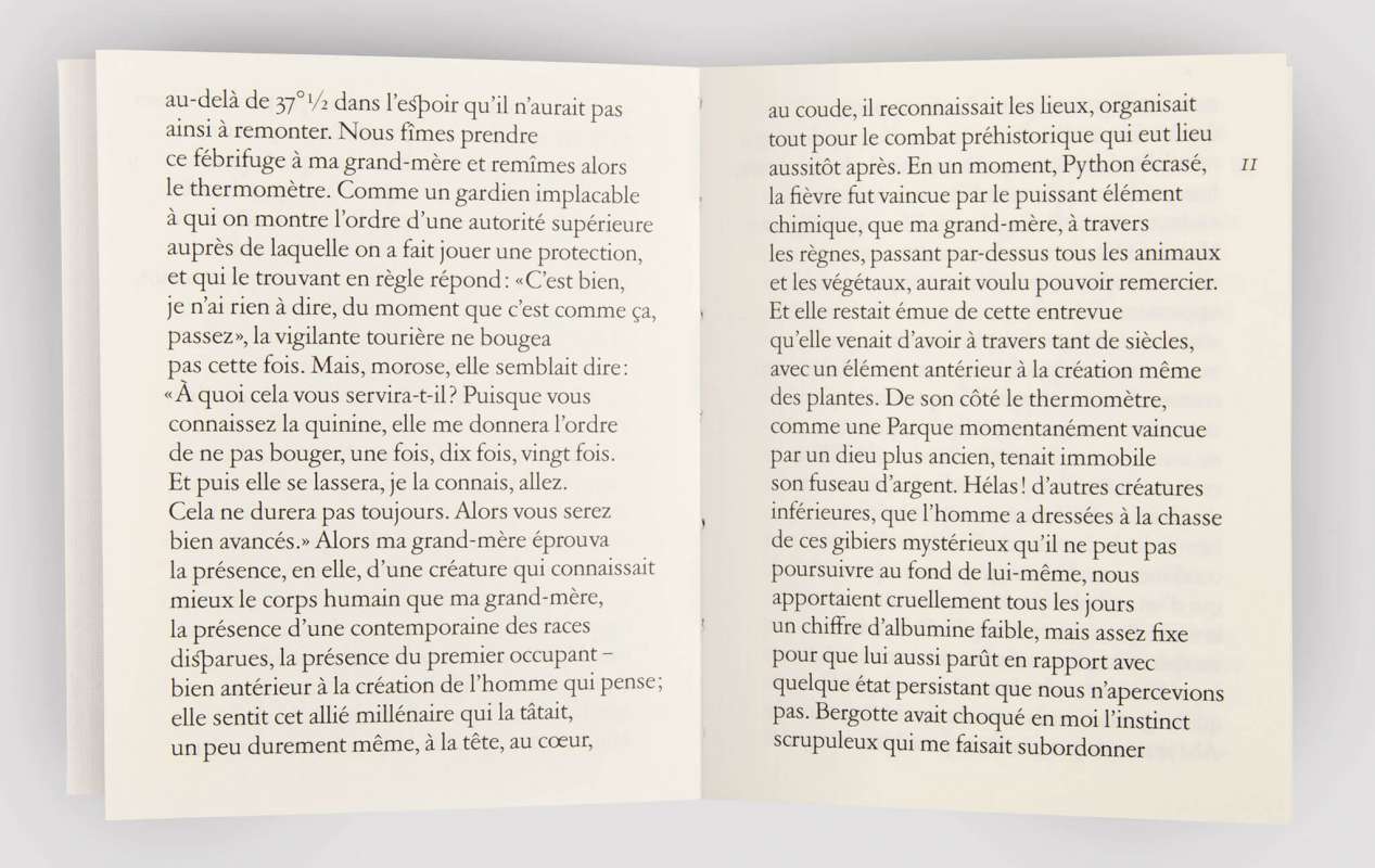 Marcel Proust Mort de ma grand-mère Éditions cent pages page 11 livre objet sp millot petit format
