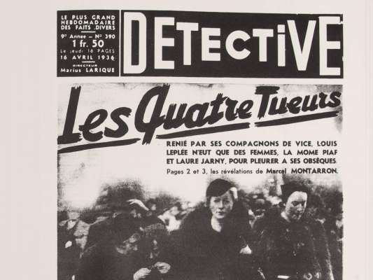 Emmanuel Bove Arrestations célèbres Éditions cent pages Détective 16 avril 1936 Édith Piaf en couverture