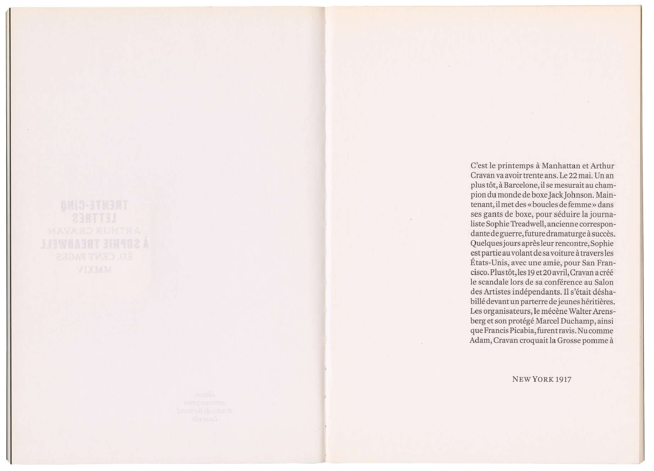 Arthur Cravan Pas Maintenant Éditions cent pages Préface Bertrand Lacarelle