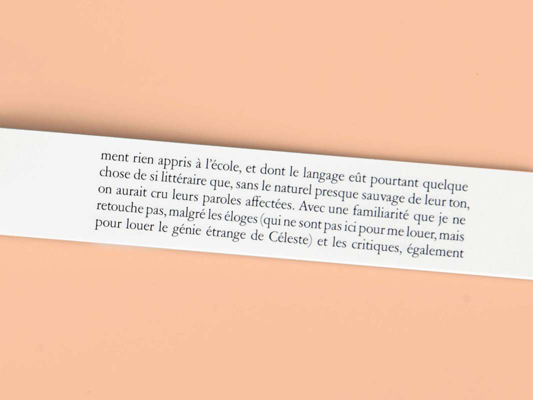Marcel Proust Céleste Éditions cent pages page intérieure extrait À La Recherche du temps perdu Céleste Albaret et Marie Gineste