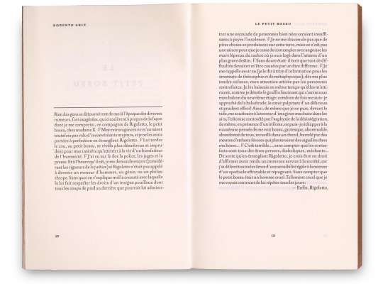 Roberto Arlt Le petit bossu Éditions cent pages Nouvelles Pages intérieures 12-13