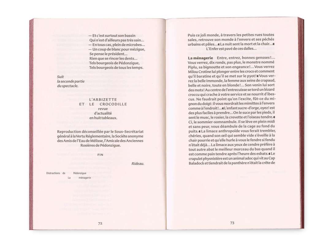 Roger Rabiniaux L'Honneur de Pédonzigue Éditions cent pages pages intérieures 72-73