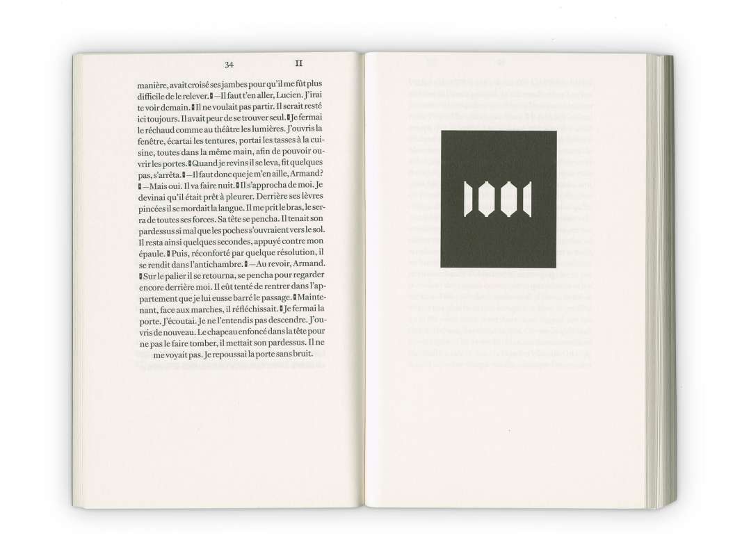Intérieur du roman des éditions Cent Pages écrit par Emmanuel Bove