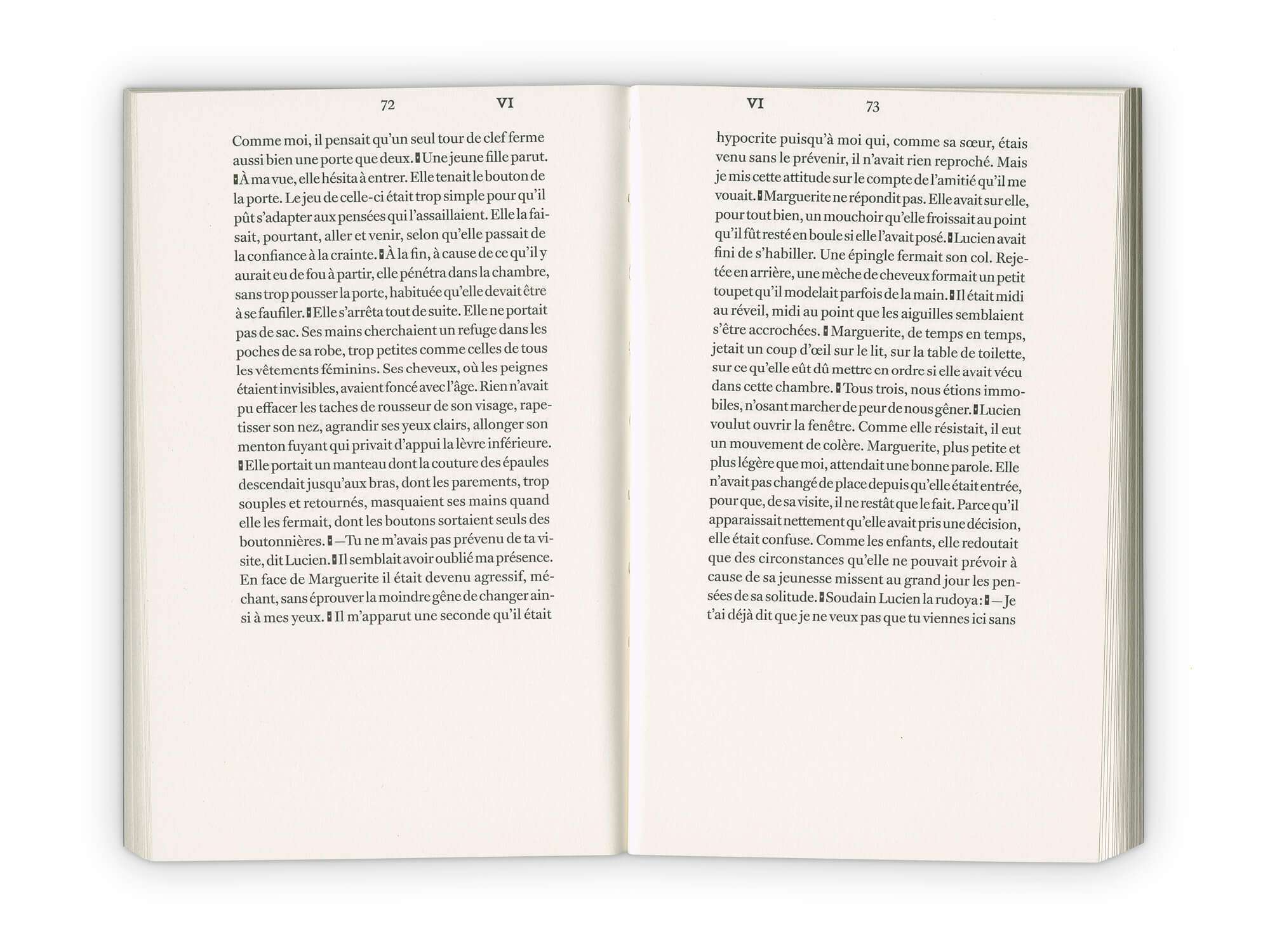 Intérieur du roman d'Emmanuel Bove, Armand, aux édition Cent Pages