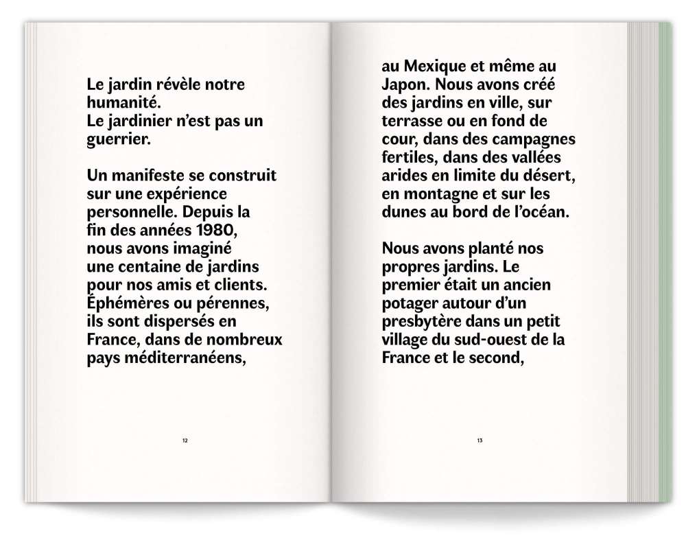 Avant-propos du manifeste par Gilles Clément, direction artistique Helena Ichbiah