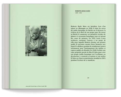 Roberto Burle Marx dans les annexes du manifeste du jardin émotionnel d'Ossart et Maurières, design IchetKar