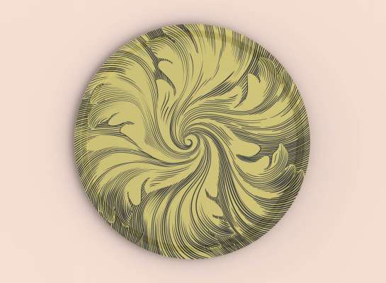 Plateau Acanthe - Roger Design IchetKar. collection Acanthe
